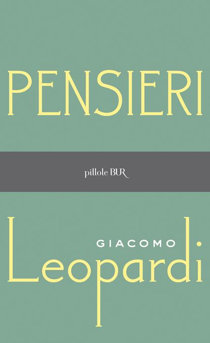 Pensieri - Giacomo Leopardi - ebook