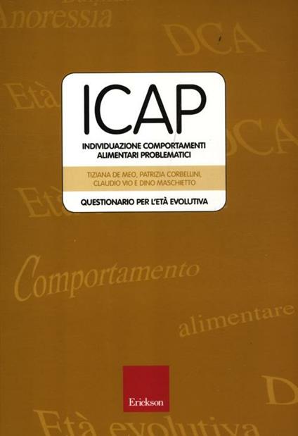 ICAP-Individuazione comportamenti alimentari problematici. Questionario per l'età evolutiva - copertina