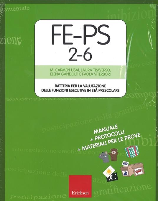 FE-PS 2-6. Batteria per la valutazione delle funzioni esecutive in età prescolare. Con Giocattolo morbido. Con Poster - Maria Carmen Usai,Laura Traverso,Elena Gandolfi - copertina