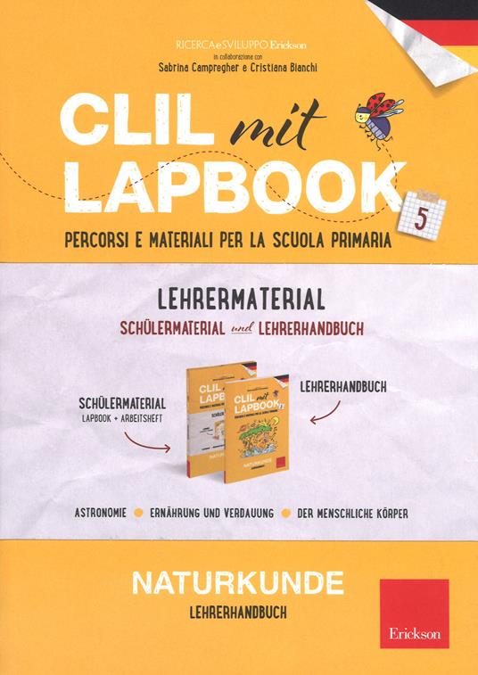 CLIL mit lapbook. Naturkunde. Quinta. Lehrer material - copertina