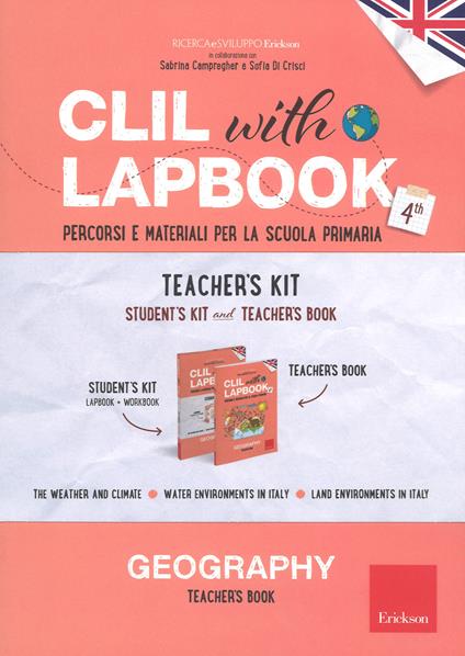 CLIL with lapbook. Geography. Quarta. Teacher's kit - copertina