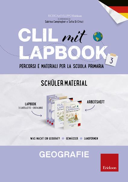 CLIL mit Lapbook. Geografie. Terza. Schülermaterial. Per la Scuola elementare - copertina