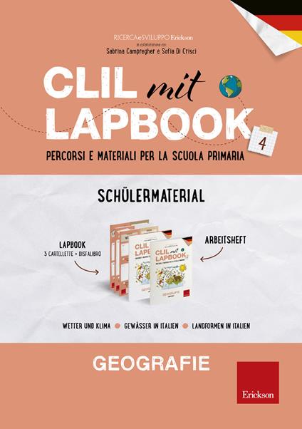 CLIL mit lapbook. Geografie. Quarta. Schülermaterial. Per la Scuola elementare - copertina