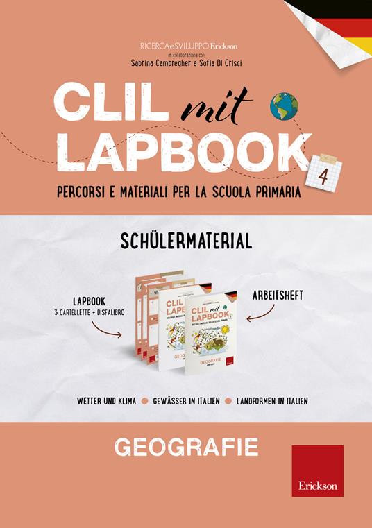 CLIL mit lapbook. Geografie. Quarta. Schülermaterial. Per la Scuola elementare - copertina