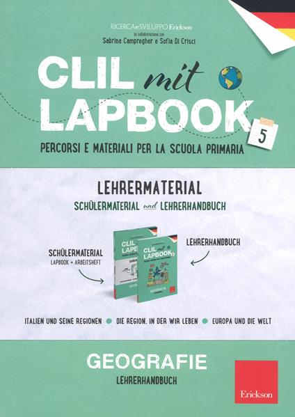 CLIL mit lapbook 5. Geographie. Lehrermaterial - copertina