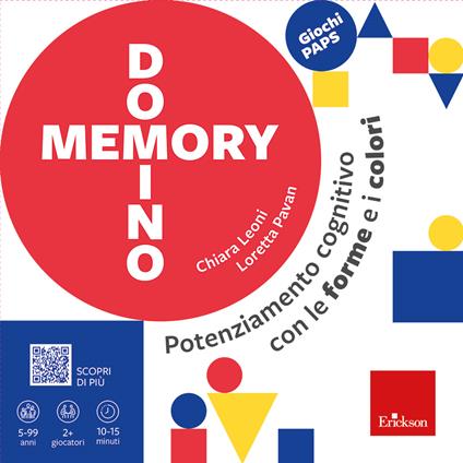 Domino memory. Potenziamento cognitivo con le forme e i colori - Loretta Pavan,Chiara Leoni - copertina