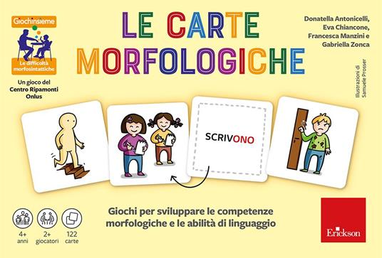 Le carte morfologiche. Giochi per sviluppare le competenze morfologiche e le abilità di linguaggio - copertina