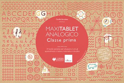 MAXItablet analogico - Classe prima - 34 tavole operative per sviluppare al volo gli apprendimenti in italiano, matematica e discipline - copertina