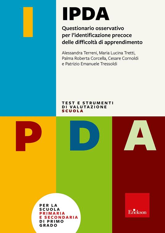 IPDA. Questionario osservativo per l'identificazione precoce delle difficoltà di apprendimento - copertina