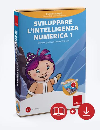 Sviluppare l'intelligenza numerica 1. Attività e giochi con i numeri fino a 10. Nuova ediz. Con software - Daniela Lucangeli,Silvana Poli,Adriana Molin - copertina