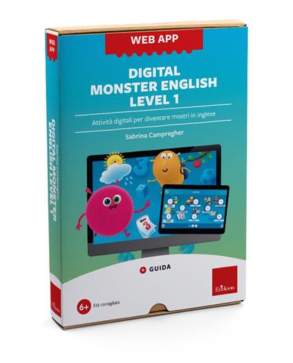 Digital Monster English Level 1. Attività digitali per diventare mostri in inglese. Web app. Con software - Sabrina Campregher - copertina