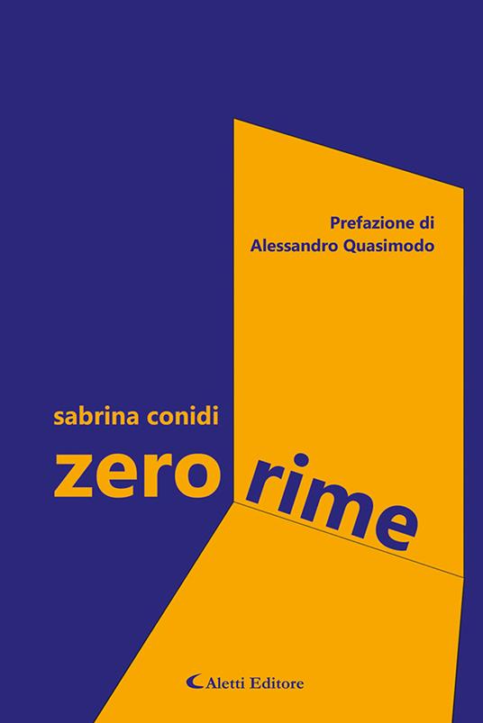 Zero rime - Sabrina Conidi - copertina