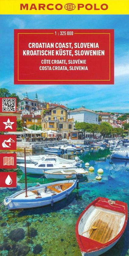 Croazia costiera, Slovenia 1:325.000 - copertina