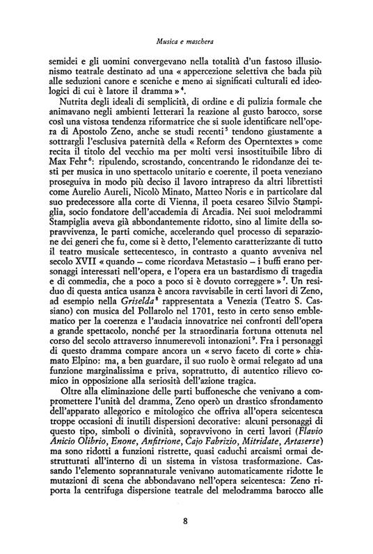 Musica e maschera. Il libretto italiano del Settecento - Paolo Gallarati - 2