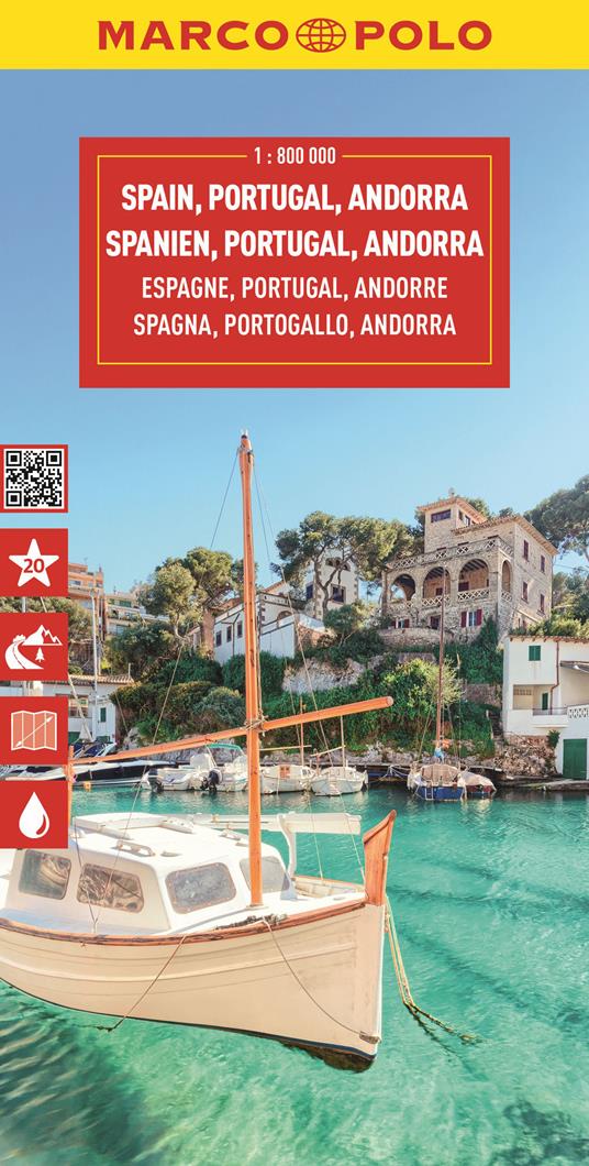 Spagna, Portogallo 1:800.000 - copertina