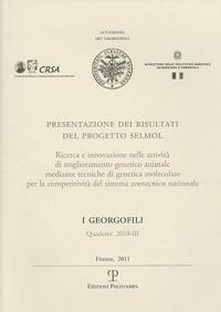 Presentazione dei risultati del progetto SELMOL. Con DVD - copertina