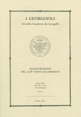 I Georgofili. Atti della Accademia dei Georgofili. Vol. 8/1 - copertina