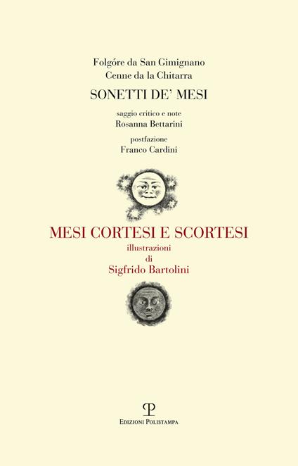 Sonetti de' mesi. Mesi cortesi e scortesi - Folgore da San Gimignano,Cenne da la Chitarra - copertina
