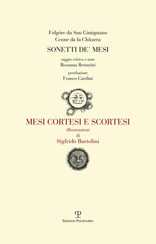 Sonetti de' mesi. Mesi cortesi e scortesi - Folgore da San Gimignano,Cenne da la Chitarra - copertina