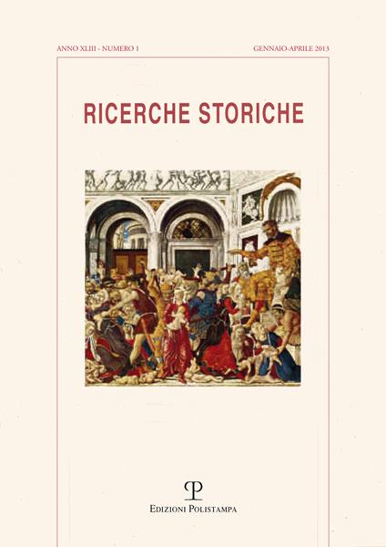 Ricerche storiche (2013). Vol. 1 - copertina