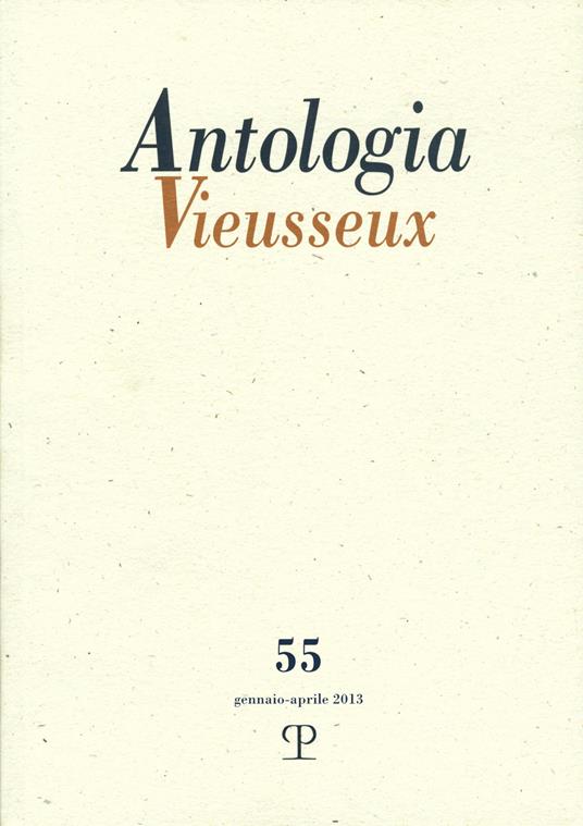 Antologia Vieusseux (2013). Vol. 55 - copertina