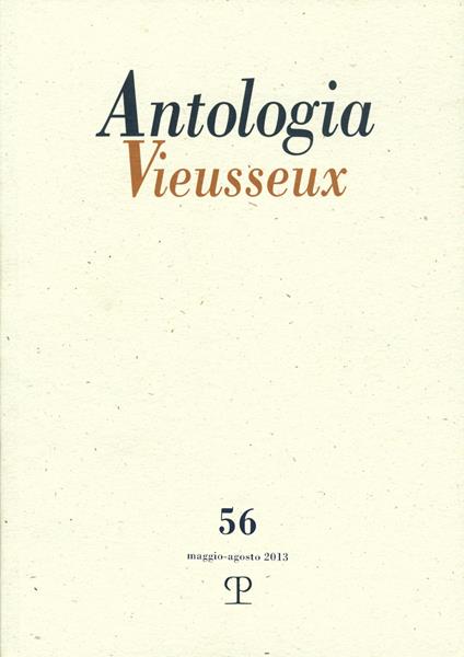 Antologia Vieusseux (2013). Vol. 56 - copertina