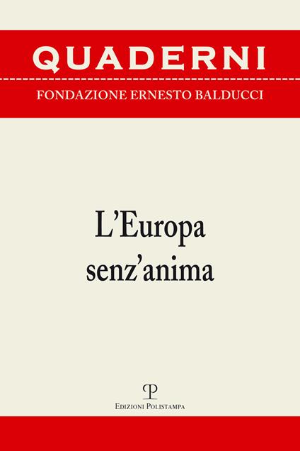 L' Europa senz'anima - copertina