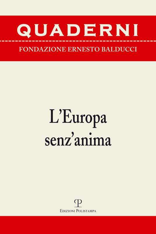 L' Europa senz'anima - copertina