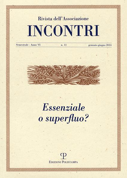 Essenziale o superfluo? - copertina