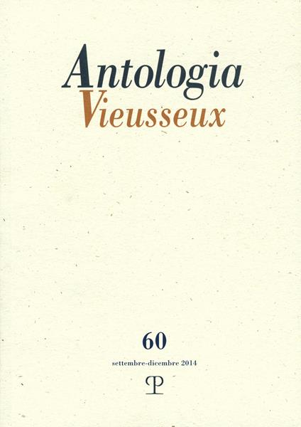 Antologia Vieusseux (2014). Vol. 60 - copertina