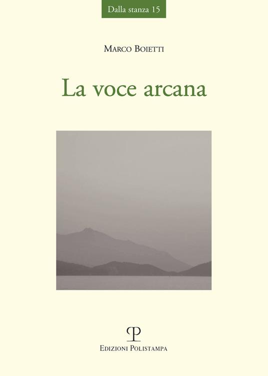 La voce arcana - Marco Boietti - copertina