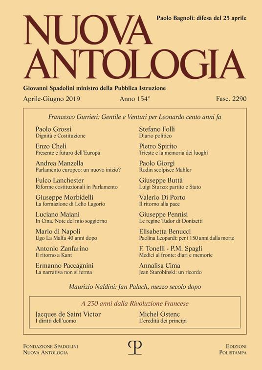 Nuova antologia (2019). Vol. 2: Aprile-Giugno. - copertina