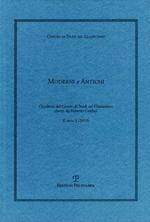 Moderni e antichi. Quaderni del Centro di studi sul classicismo diretti da Roberto Cardini (2019). Vol. 1