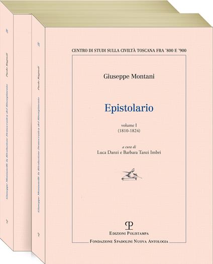 L' epistolario di Giuseppe Montani - copertina
