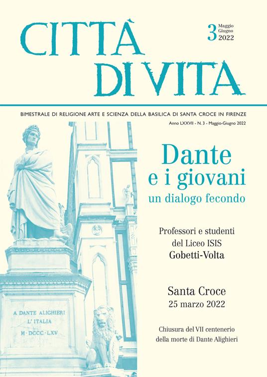 Città di vita. Bimestrale di religione arte e scienza della Basilica di Santa Croce in Firenze (2022). Vol. 3: Maggio-giugno. - copertina