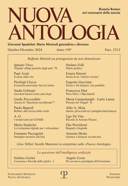 Nuova antologia (2024). Vol. 4: Ottobre-Dicembre - copertina