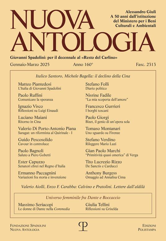 Nuova antologia (2025). Vol. 160 - copertina