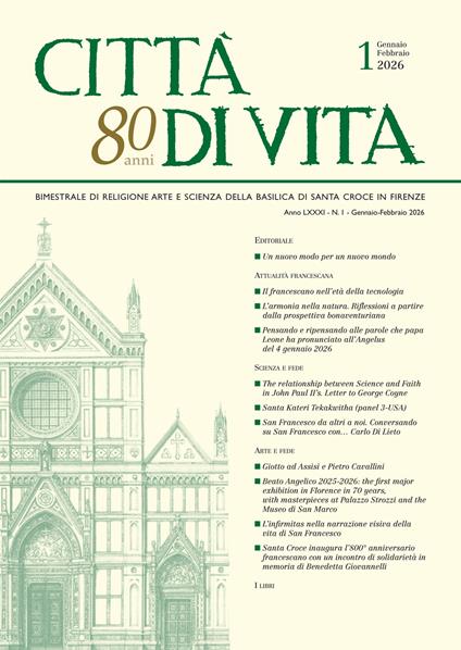 Città di vita (2026). Vol. 1: Gennaio-febbraio - copertina