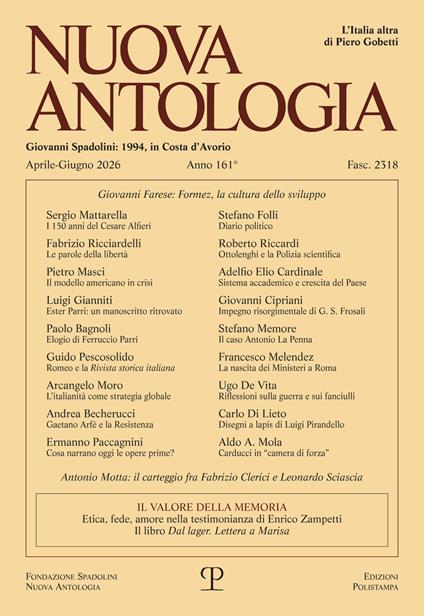 Nuova antologia (2026). Vol. 2: Aprile-giugno - copertina