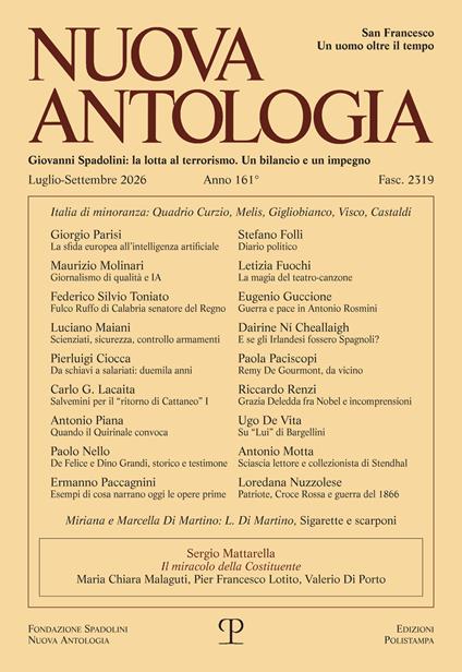 Nuova antologia (2026). Vol. 3: Luglio-settembre - copertina