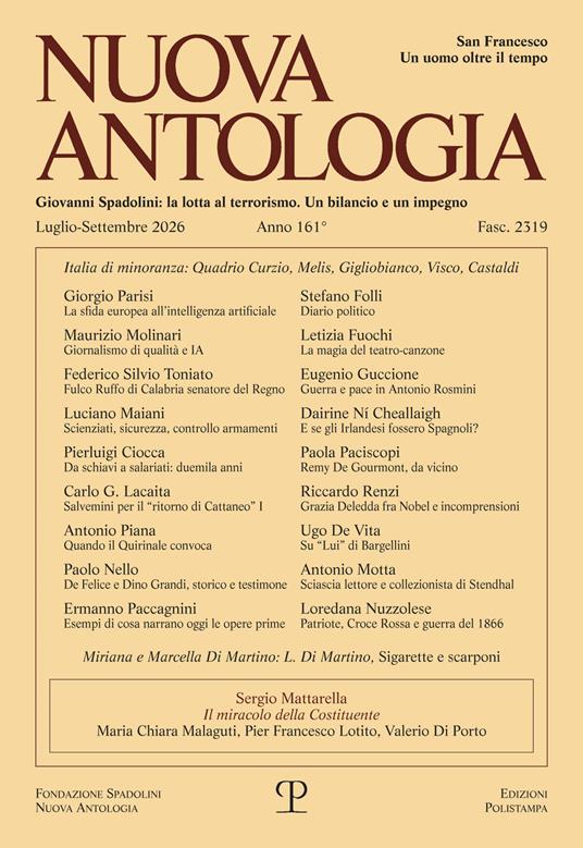 Nuova antologia (2026). Vol. 3: Luglio-settembre - copertina