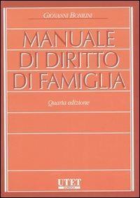 Manuale di diritto di famiglia - Giovanni Bonilini - copertina