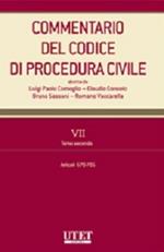 Commentario del codice di procedurre civile. Vol. 7/2: Artt. 670-705