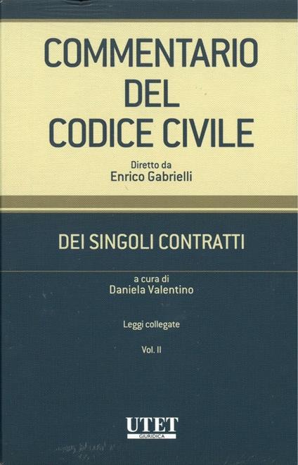 Commentario del Codice civile. Dei singoli contratti. Vol. 2 - copertina