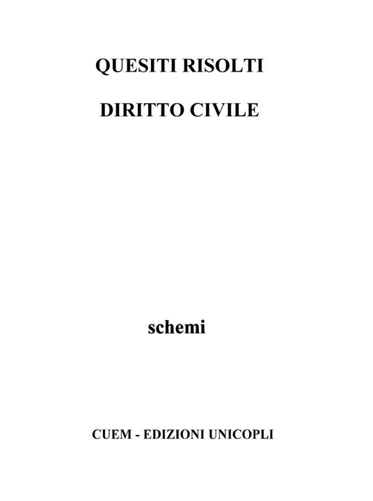 Quesiti risolti di diritto civile - copertina