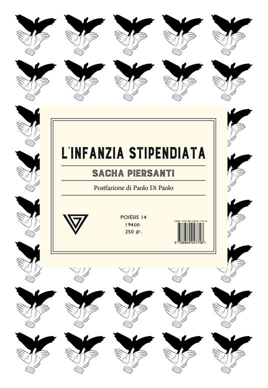 L'infanzia stipendiata - Sacha Piersanti - copertina
