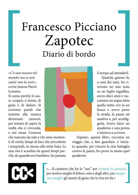 Zapotec. Diario di bordo - Francesco Picciano - copertina