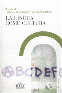 La lingua come cultura - copertina