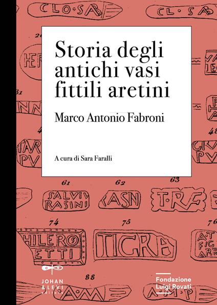 Storia degli antichi vasi fittili aretini. Con 3 tavole formato A3 - Marco Antonio Fabroni - copertina