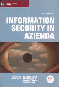 Information security in azienda - Gerardo Costabile - copertina